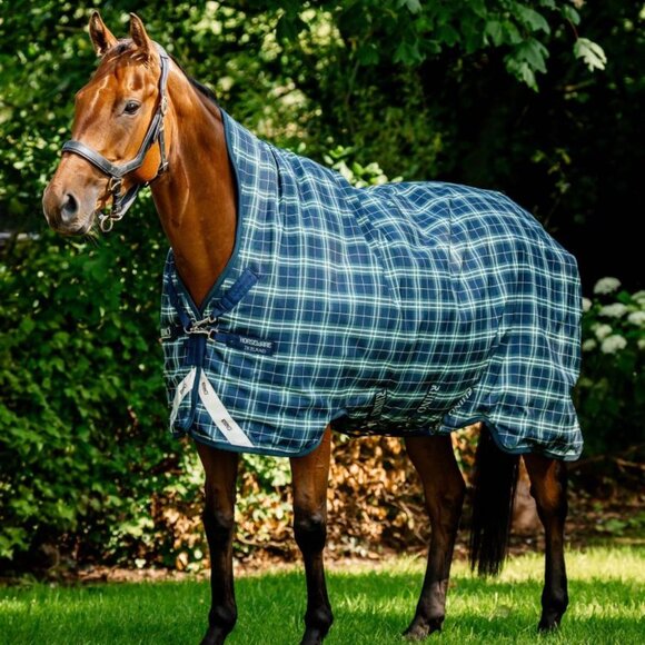 Rhino Wug Turnout Blanket - 100g - Size 75 - Hunter Check - Picture 1 of 2